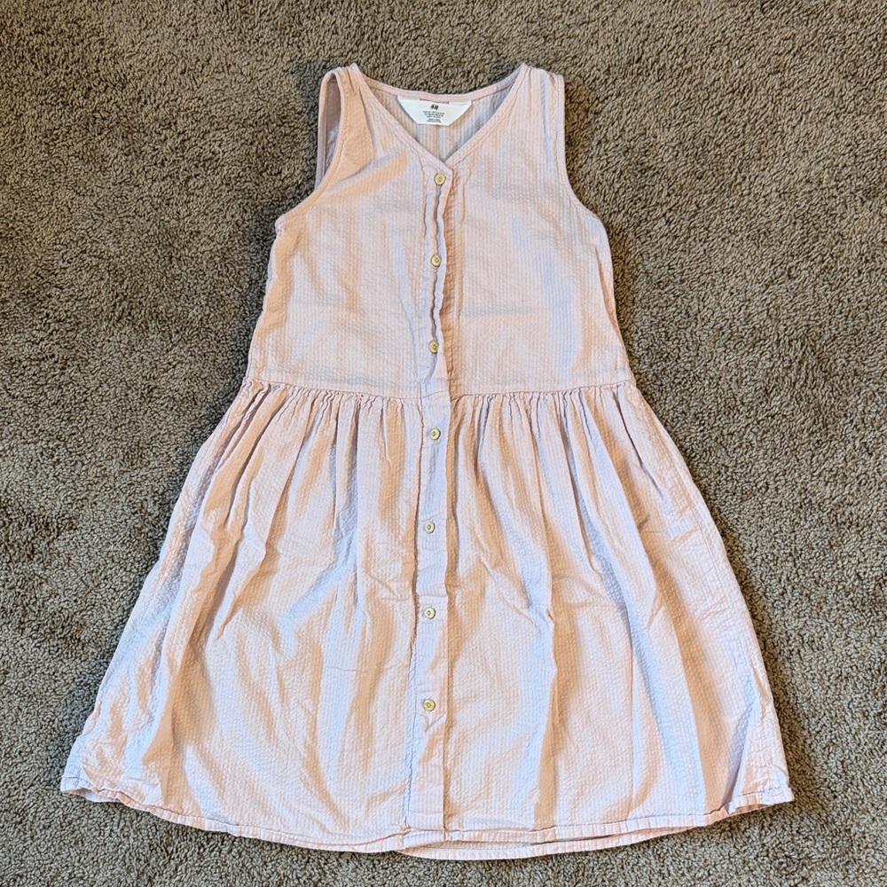 H&M Light Pink Sleeveless Kids Dress